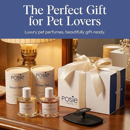 Posie Pets Perfume Gift Pack - Contains One Citrus Tale Fragrance, One Sweet Snooze Fragrance and Massage Brush