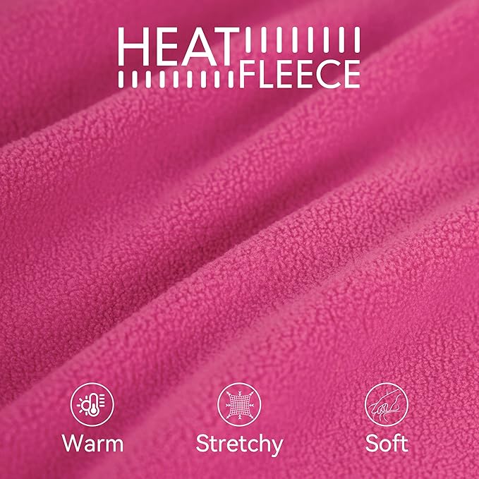 Fleece Dog Sweater for Large Dogs Girl, Adjustable Stretchy Dog Coat Jacket, Soft Comfortable Turtleneck Warm Winter Pet Clothes for Dogs, Pink 2XL