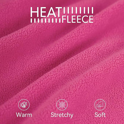 cyeollo Small Dog Sweater, Soft Fleece Dog Jacket Adjustable Warm Dogs Winter Coat with Turtleneck, Comfort Stretchy Puppy Sweaters Pet Clothes for Small Dogs Girl, Pink S