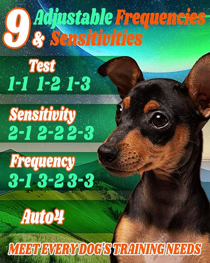 1500 mAh Rechargeable Anti Barking Device for Dogs Indoor, 9 Modes Dog Bark Deterrent Devices Dog Training & Behavior Aids Up to 50 Ft Range, Bark Box Dog Barking Control Devices Safe for Humans, Dogs