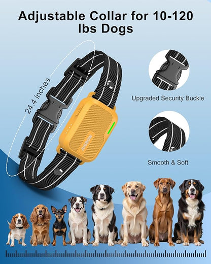 Jugbow Dog Shock Collar - 4200FT Dog Training Collar with Remote, IPX8 Waterproof Electric Dog Collar with 4 Training Modes, Security Lock, Rechargeable eCollar for 10-120lbs Dogs