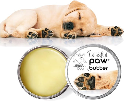 The Blissful Dog Paw Butter, Moisturizer for Dry Paw Pads, Softens and Protects a Rough Paw in Winter, Versatile, Lick-Safe Dog Paw Pad Balm