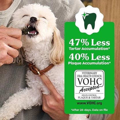 Greenies Veterinarian-Recommended Adult Natural Dental Dog Treats Large Size, Original Flavor, (4) 12 ct Packs (48 Treats Total)