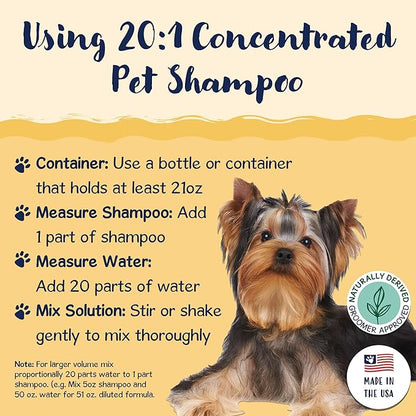 Bobbi Panter Outdoor Dog Shampoo - Made in USA - All Natural Formula for Soothes Itchy Skins - Concentrated 16:1 for Professional Grommers - Camomile Scent, 13 Oz (Case of 12)