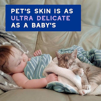 DOUXO® Skin & Coat SPA - Ultra-Safe Low-Stress Refresh Leave-on Mousse for Cats, 10 fl oz, Leaves The Coat Clean, Refreshed, Soft, Radiant and Smelling Great, Skin-Friendly Formula