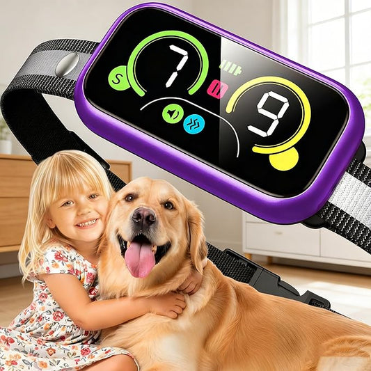 Dog Bark Collar Pro, Instant Bark Solution, Smart Anti Barking Device with 4 Correction Modes, Fast-Acting Barking Collar for for Large Medium Small Dogs 5-150lbs, Ideal for Home & Outdoor Use