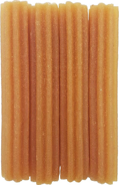 Himalayan Dog Chew Churro Yak Cheese Dog Chews, 100% Natural, Long Lasting, Gluten Free, Healthy & Safe Dog Treats, Lactose & Grain Free, Protein Rich, For All Breeds, Soft, Real Bacon Flavor, 4 Pack