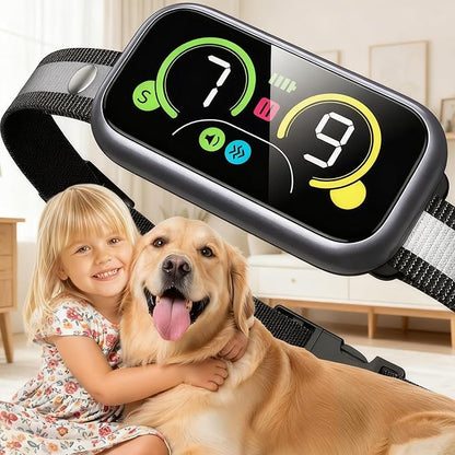 Kollgux Dog Bark Collar Pro, Instant Bark Solution, Smart Anti Barking Device with 4 Correction Modes, Fast-Acting Barking Collar for for Large Medium Small Dogs 5-150lbs, Ideal for Home & Outdoor Use
