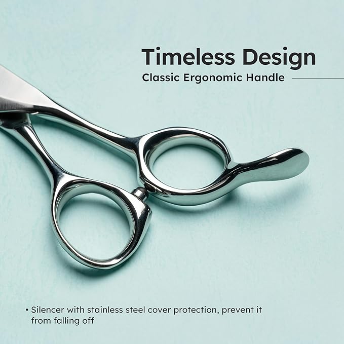 7” Dog Grooming Scissors – VG10 Japanese Steel Professional Pet Thinning Shears for Cats & Dogs | Clean Cut & Precise Trimming | Lightweight, Ergonomic, Handcrafted | Thinning Rate 50% | K9 Shears