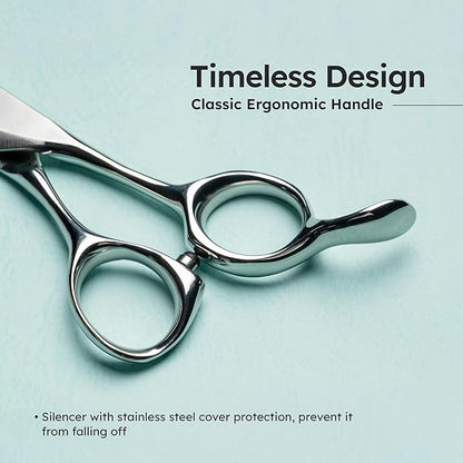 7” Dog Grooming Scissors – VG10 Japanese Steel Professional Pet Thinning Shears for Cats & Dogs | Clean Cut & Precise Trimming | Lightweight, Ergonomic, Handcrafted | Thinning Rate 50% | K9 Shears