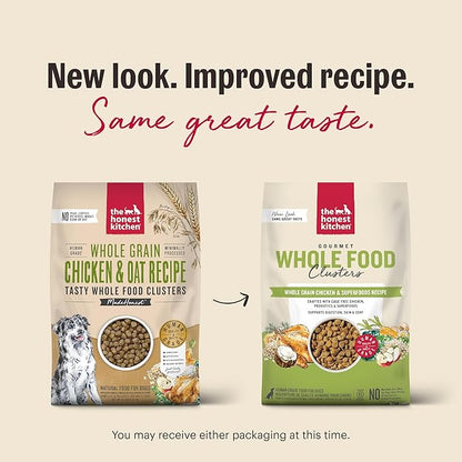 The Honest Kitchen Human Grade Whole Food Clusters Dry Dog Food - Whole Grain Chicken & Oat, 20 lb Bag