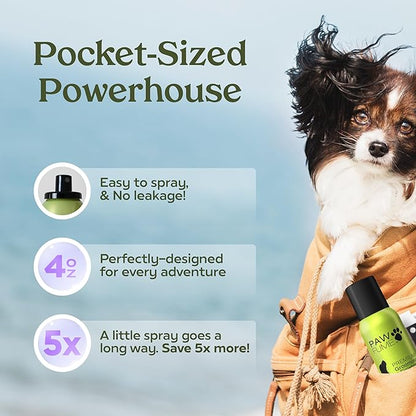 PAWFUME Dog Detangler Grooming Spray, Royal Lavender, 4-Pack – Keeps Pups Fresh All Day – Hypoallergenic, Alcohol-Free, Detangling & Moisturizing – Salon-Quality Dog Necessities for Coat & Fur Care