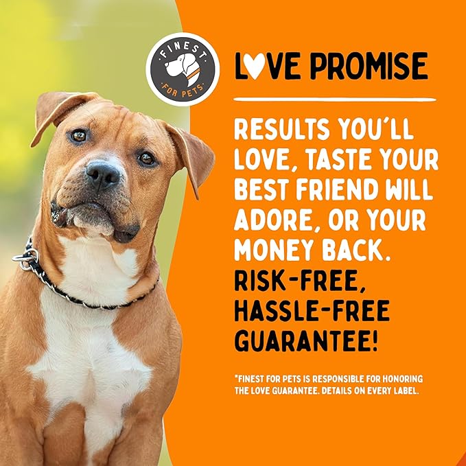 Omega 3 Fish Oil for Dogs - Finest For Pets Soft Gels for Skin & Coat, Itching, Shedding, Joints & Immune Health - 100% Pure Omega Fish Oil with EPA & DHA. Ideal for Medium to Large Dogs (180 ct)
