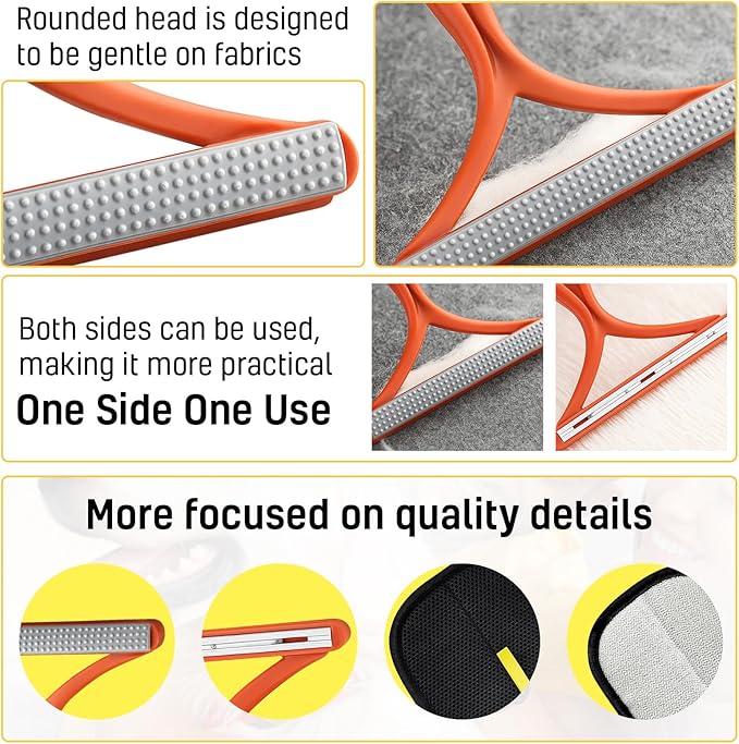 New 2pcs Pet Hair Removal Gloves for Cats & Dogs | Five-Finger Electrostatic Magic Brush for Effortless Pet Hair Remover | Carpet, Sofa, Clothing, Laundry, Couch, Car Seat