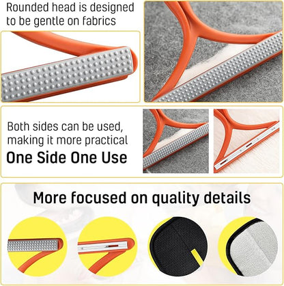 New 2pcs Pet Hair Removal Gloves for Cats & Dogs | Five-Finger Electrostatic Magic Brush for Effortless Pet Hair Remover | Carpet, Sofa, Clothing, Laundry, Couch, Car Seat