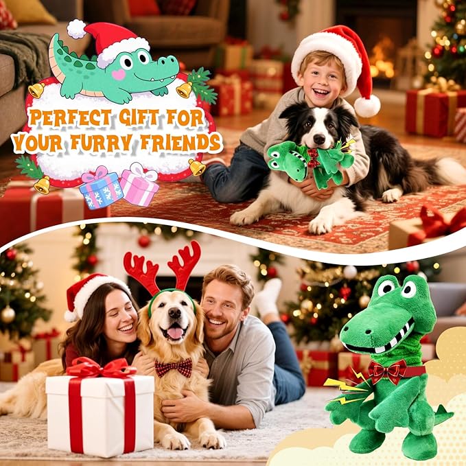 Fuufome Large Squeaky Dog Toys:Plush Tug of War Dog Toys with Crinkle-Interective Chew Toys for Small,Medium,and Large Breeds- Puppy Toys Keep Them Busy&Dental Exercise