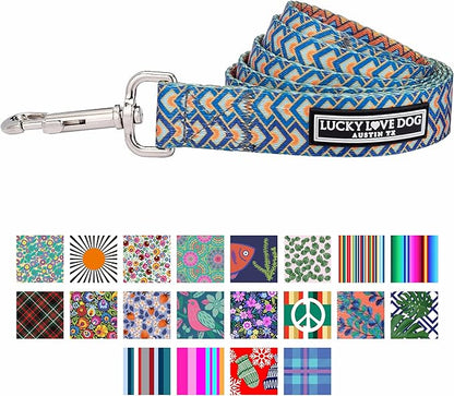 Lucky Love Dog Leash – Soft, Durable, and Comfortable Leash with Vibrant Patterns – Stylish and Long Lasting for Small Male and Female Dogs – Murphy, Small