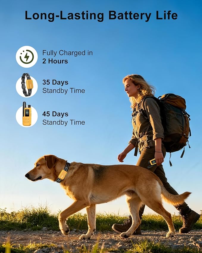 Jugbow Dog Shock Collar - 4200FT Dog Training Collar with Remote, IPX8 Waterproof Electric Dog Collar with 4 Training Modes, Security Lock, Rechargeable eCollar for 10-120lbs Dogs