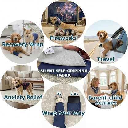 DAJIDALI® Dog & Cat Anxiety Vest & Female Spay Recovery Suit – Silent No-Velcro Calming Wrap – Universal Fit for All Breeds (Including Corgi & Frenchie)