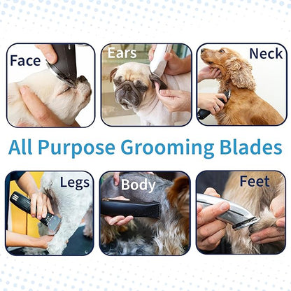 Skip Tooth 5 Wide Blade Dog Grooming Cuts Length 1/4" - 6.4mm(Japanese High Carbon Steel 5 Skip Tooth Blade Dog Grooming | 5W Clipper Blade (B5W)