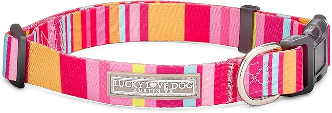 Lucky Love Dog - Adjustable Dog Collar with Easy Click Buckle for Small Ones, Durable, & Comfortable for Male & Female Dogs, Pet Collar for Puppies & Adult Dogs - Molly, XS