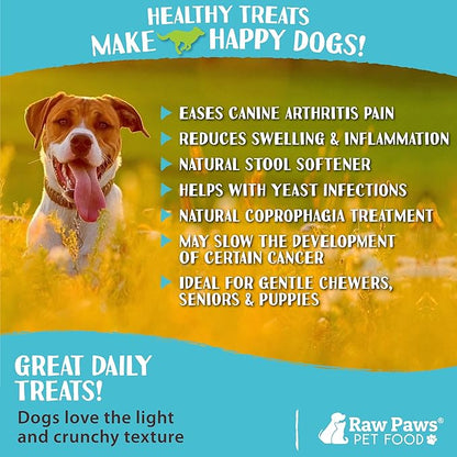 Raw Paws Green Lamb Tripe Sticks for Dogs (25-Count) - Single Ingredient, Grass-Fed & Free Range - Crunchy Lamb Dog Treats - All Natural Dog Chews