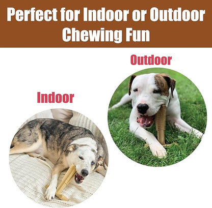 SPOT Bam-Bones Plus T-Bone, Bamboo Fiber & Nylon Dog Chew, Durable for Aggressive Chewers, Non-Splintering, for Adult Dogs & Teething Puppies Under 90lbs, 7in, Chicken Flavor
