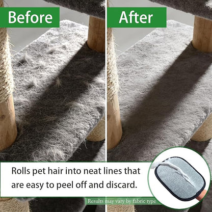 Pet Hair Remover Glove for Dogs & Cats, Electrostatic Fabric Hair Removal Mitt for Sofa, Couch, Bedding, Carpet & Car Interior, Reusable Furniture & Upholstery Cleaning Tool