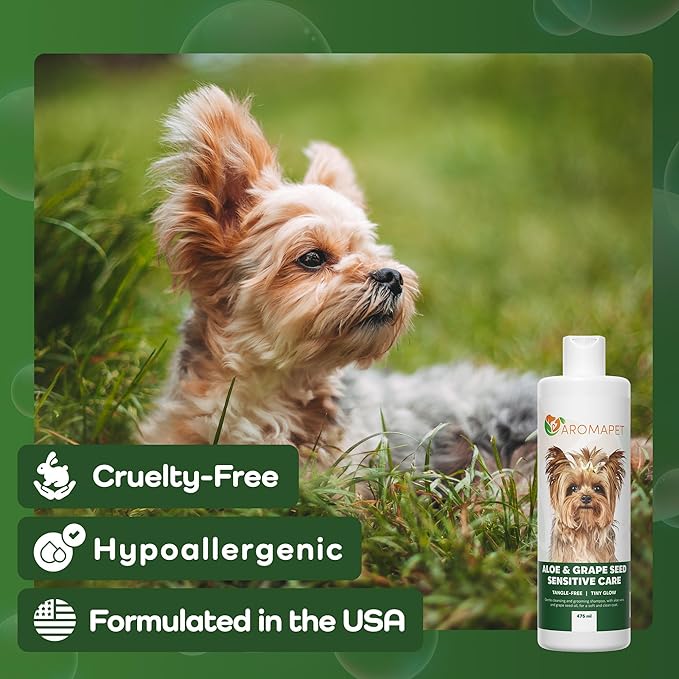 Sensitive Care -Tangle-Free-Silky Shine Softening and detangling Shampoo, Delicate Coat Clean & Odor Control Shampoo – Advanced Shine Formula for Dogs (Yorkshire Terrier, 16 Fluid Ounces)