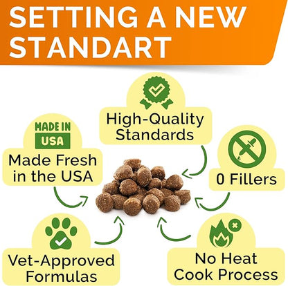 Glucosamine for Large Dogs - Joint Supplement Large Breed w/ Omega-3 Fish Oil - Chondroitin, MSM - Advanced Mobility Chews - Joint Pain Relief - Hip & Joint Care - Chicken Flavor - 360Ct - Made in USA