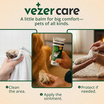 Resin & Honey Wound Care Ointment – Dog Paw Balm – Natural Alternative to Manuka Honey for Hot Spots, Itchy Skin & Cuts. Dogs, Horses, Cat Paw Ointment Safe to Lick & Steroid-Free 1.7oz