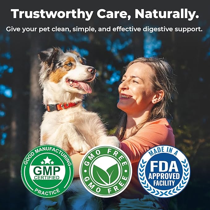 CK Formulations | S boulardii + FOS for Dogs and Cats | Probiotic and Prebiotic Powder | Support Gut Health, Diarrhea | 6 Billion CFU | 60g