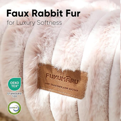 FUKUMARU Dog Bed, Calming Donut Dog Beds for Anxious Dogs, Modern Aesthetic Cat Bed with Gradient Print, Cute Round Pet Beds with Washable Cover, Orthopedic Puppy Bed, Camel, Medium, 30 inches