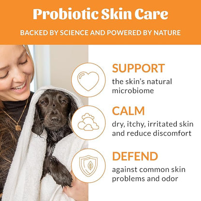 Skout’s Honor Probiotic Natural Dog Shampoo and Conditioner with Avocado Oil & Omega-3s, Gentle Puppy Shampoo, Hydrating Dog Conditioner, 97% Natural, Paraben & Sulfate-Free, Cruelty-Free, 16 oz