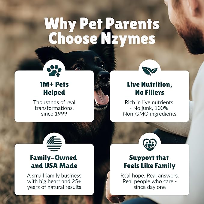 Nzymes® Sprouted Granules 2LBS (2 Pack) for Dogs, Cats, Horses, and Companion Pets. Raw Super-Food Protein and Antioxidant Nutrition. - 220 Servings - Made in The USA