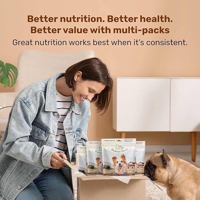 BADLANDS RANCH by Katherine Heigl – Superfood Complete Air-Dried Fish & Turkey Dog Food – High Protein with Superfoods for Daily Wellness & Consistent Nutrition – 24 oz (Pack of 4)