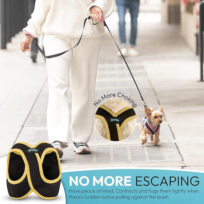 Gooby Escape Free Easy Fit X Step in Dog Harness - Miami Yellow, X-Small