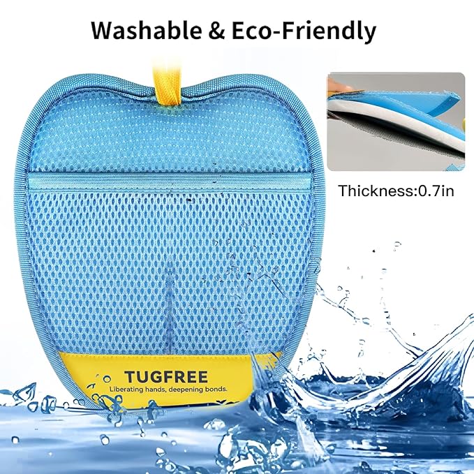 TUGFREE Pet Hair Removal Glove for Dogs & Cats, Electrostatic Magic Brush Grooming & Washable Fur Remover Mitt for Furniture Couch Carpet Clothes Car Seats, 60% More Efficient Pet Hair Remover