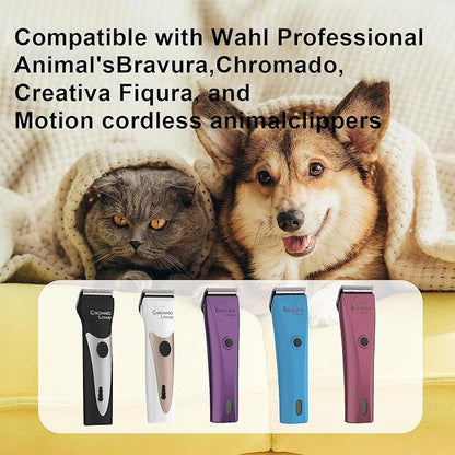 5 in 1 Replacement Blades Compatible with WAHL Bravura .Chromado，Creativa，Figura Dog Clippers for Dogs Grooming（2 Packs