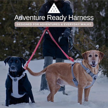 Effortless No-Pull Dog Harness with Magnetic Buckle – One-Hand On/Off Comfort Fit for Small, Medium & Large Breeds | Soft Padded, Adjustable, and Durable by Up Dog Shop (Large)