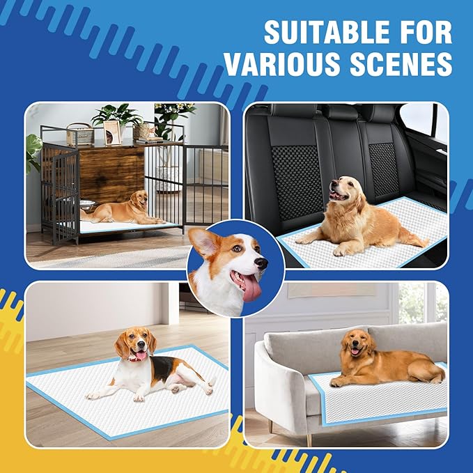 VJJ Dog Pee Pads Extra Large 30x36in 35 Counts, XXL Puppy Pads, Large Pee Pads for Dogs, Disposable Urine Dog Pads Doggie Pads, Thicken Pet Pads for Dogs Cats Rabbits