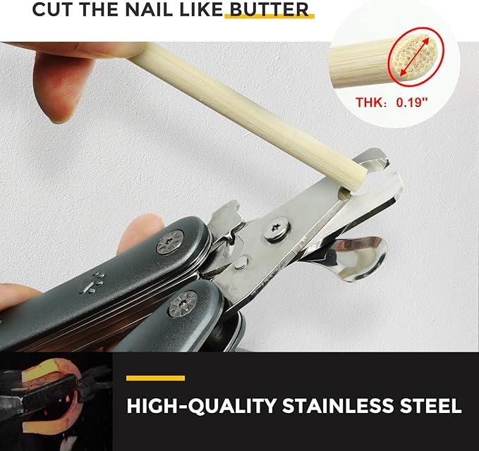 2025 Silent Design Nail Clipper for Anxiety Sensitive Dogs, Sharp Blade Cut Thick Nail Smoothly, 3 in 1 Compact Build-in Nail File & Comb, Heavy Duty Manual Professional Dog Nail Clipper
