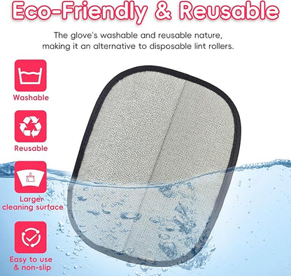 YOSEPATI Thickened Ectrostatic Pet Hair Removal Glove, Magic Brush Pet Hair Remover Tool for Cat & Dog, Upgraded Reusable Pet Hair Gloves for Couch, Clothing, Carpet & Car Seat, Cat Grooming Gloves