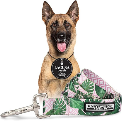 Lucky Love Dog Leash – Soft, Durable, and Comfortable Leash with Vibrant Patterns – Stylish and Long Lasting for Large Male and Female Dogs – Laguna, Large