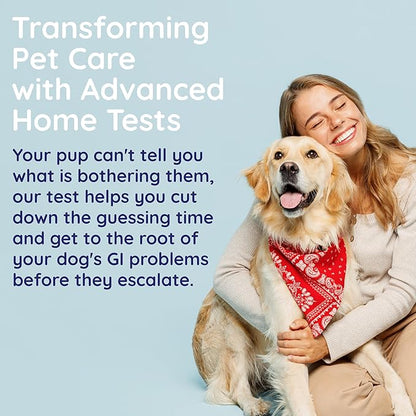 Innovative Pet Lab Comprehensive Gut Health Check for Dogs - at-Home Stool Test for Digestion, Immune & Leaky Gut Symptoms Like Diarrhea, Allergies, Itchy Skin, Bad Breath - Easy Non-Invasive Testing