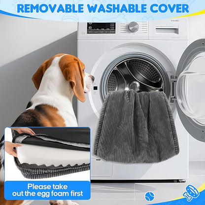 Dog Car Bed, Non-Slip Backseat Extender Pet Mat, Removable Washable Dog Bed for SUVs, Sedans & Trucks, Anti-Slip Travel Bed for Dogs, Easy Clean & Scratch-Proof & Comfort (56"x28.7")