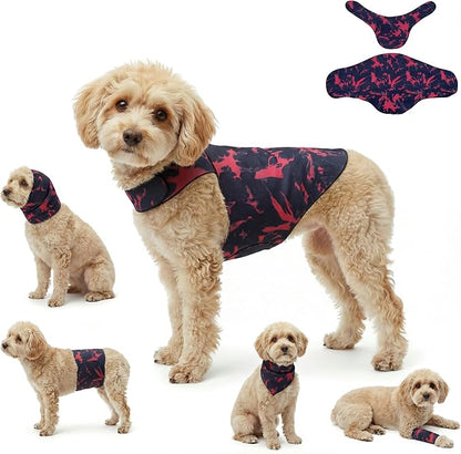 DAJIDALI® Dog & Cat Anxiety Vest & Female Spay Recovery Suit – Silent No-Velcro Calming Wrap – Universal Fit for All Breeds (Including Corgi & Frenchie)