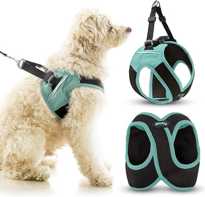 Gooby Escape Free Easy Fit X Step in Dog Harness - Seattle Blue, Medium