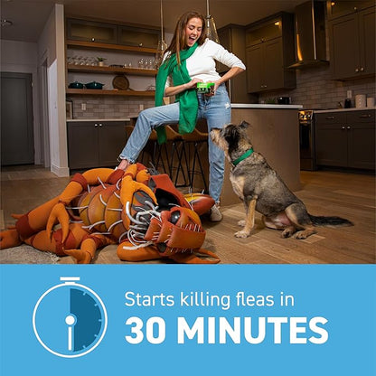 Capstar(nitenpyram) for Dogs Fast-Acting Oral Flea Treatment for Dogs 2-25 lbs, Vet-Recommended Medication Tablets Start Killing in 30 Minutes, 60 Doses