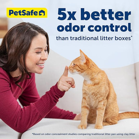 PetSafe ScoopFree Disposable Crystal Cat Litter Tray - Easy Cleaning Box - Refill Tray for Electric Litter Box - Fresh Scent - 4.3 lb Bags - 3 Pack